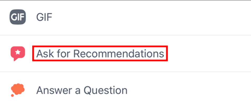 Personal post- Ask for recommendations