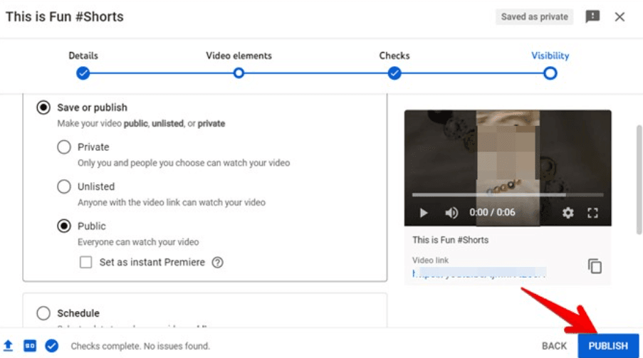 Upload YouTube Shorts from PC 7