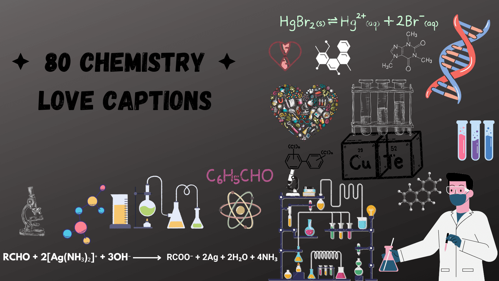 80 Chemistry love captions for Instagram