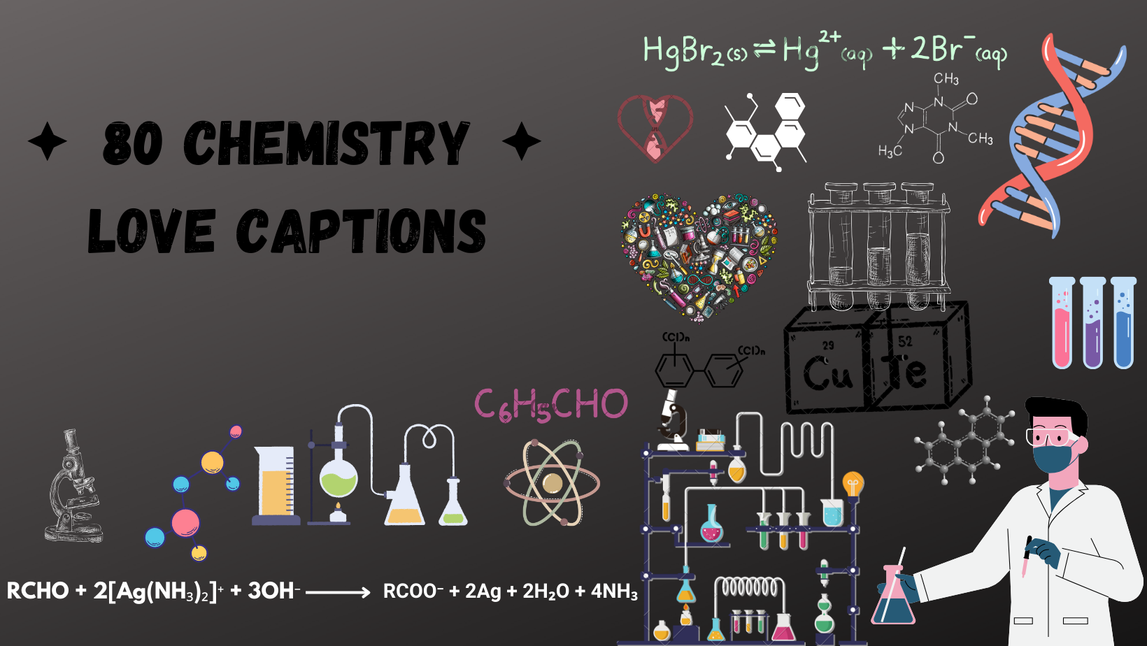 Chemistry love captions for Instagran
